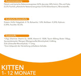 IAMS Delights Kitten Nassfutter - Multipack Katzenfutter mit Hunn i sauce, højkvalitets Futter for Junior Kätzchen af ​​1-12 Monate, 12 x 85 g