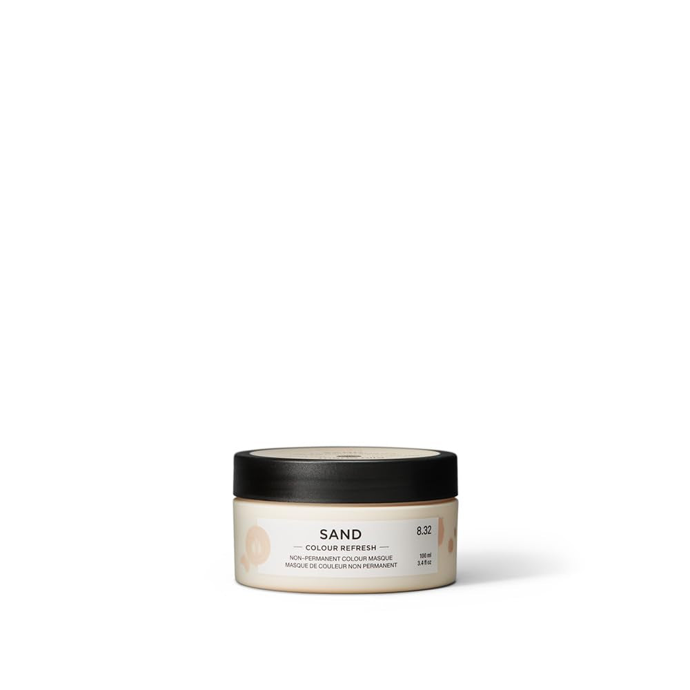 Maria Nila Colour Refresh 300 ml - En nærende farvebombe indeholdende midlertidige farvepigmenter, der hurtigt genopfrisker hårfarven. 100% vegansk. Ingen sulfater og ingen parabener. Hårfarve Naty Shop Sand