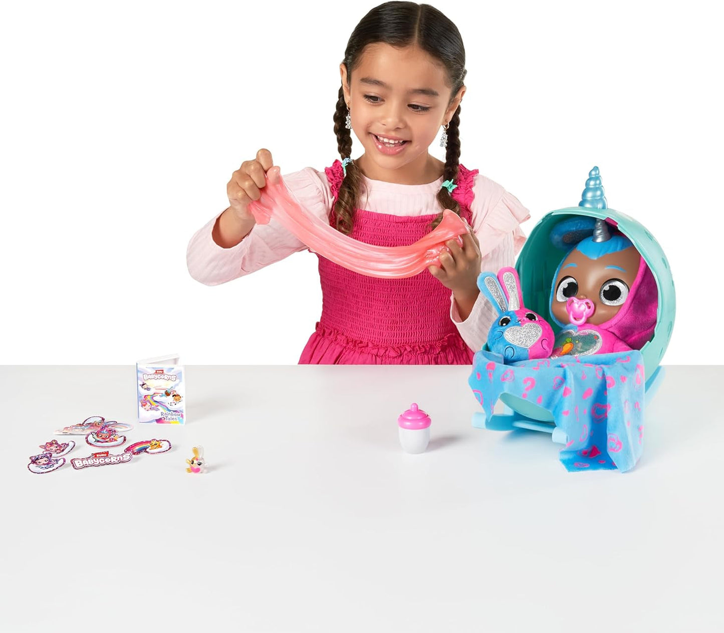 Babycorns Series 1 af ZURU Magical Cat (Mac) dukke med tilbehør Unboxing Surprise Legetøj til børn, piger