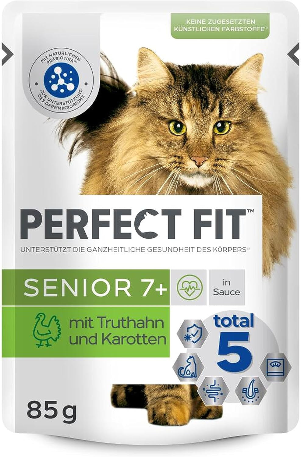 PERFECT FIT™ Senior kat portionsposer med kalkun og gulerødder, 12 x 85 g