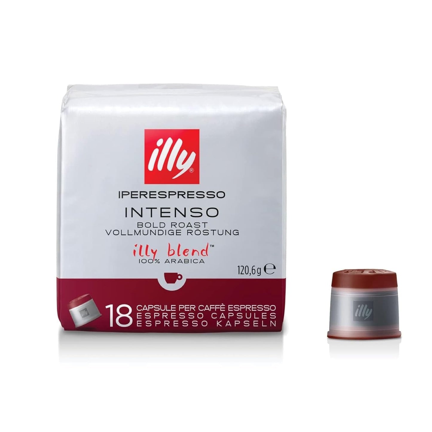 illy Iperespresso Kaffeekapseln klassiske Röstung INTENSO, 1 Packungen zu je 18 Kaffeekapseln