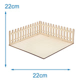 Baker Ross FN256 Mini træhave dukkehus - 1 pakke Kids Dollhouse Kit Craft Kit