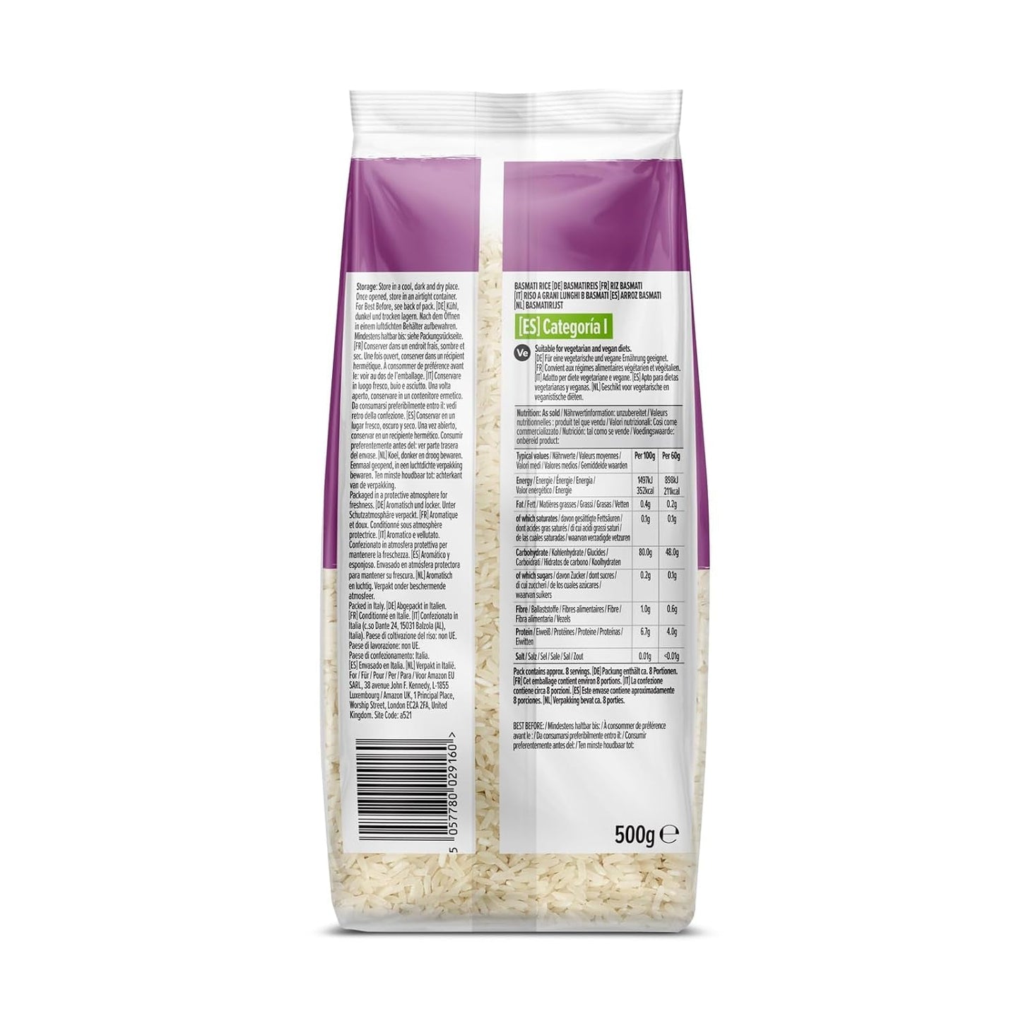 Basmatiris fra Amazon, 500g