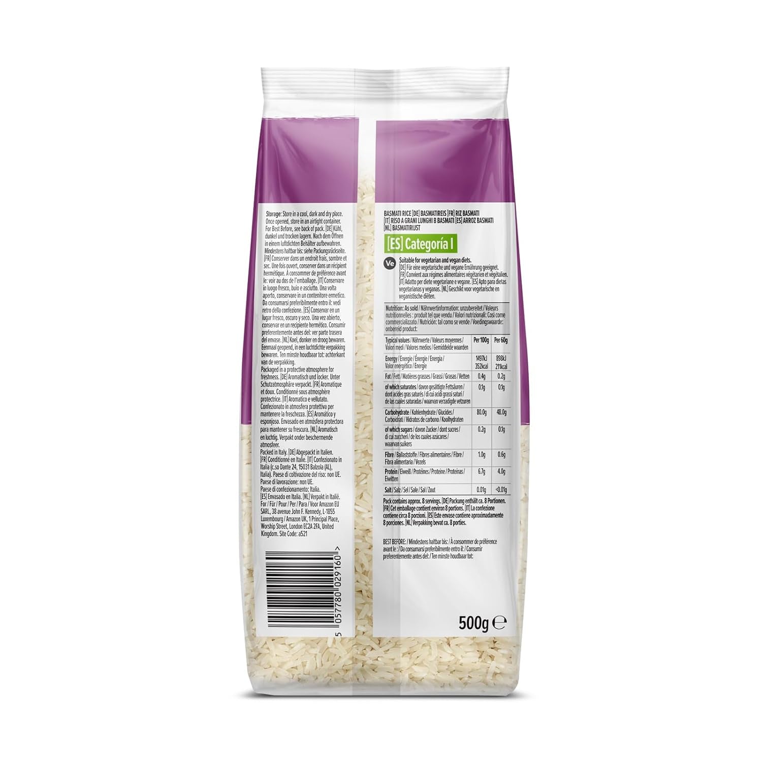 Basmatiris fra Amazon, 500g