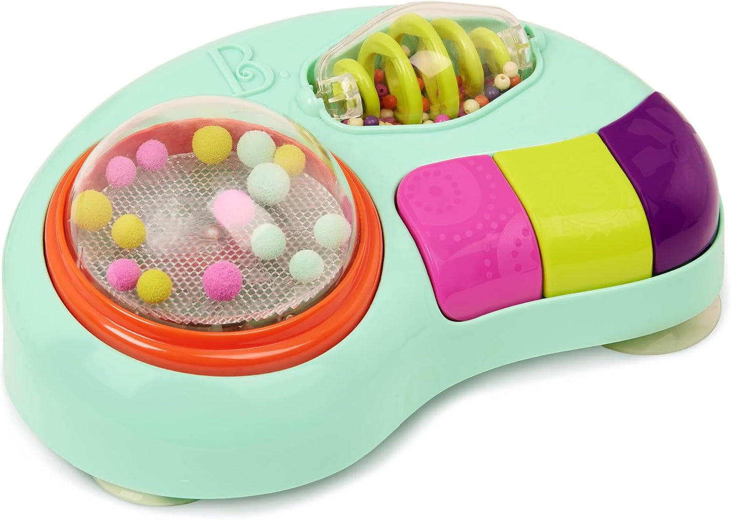 B. legetøj - Børnelegetøj til højstol - Sugekoplegetøj med musik, lys, lyde - Sanselegetøj - Motorisk aktivitetslegetøj til børn - fra 6 måneder - Whirly Pop Baby Toys Naty Shop