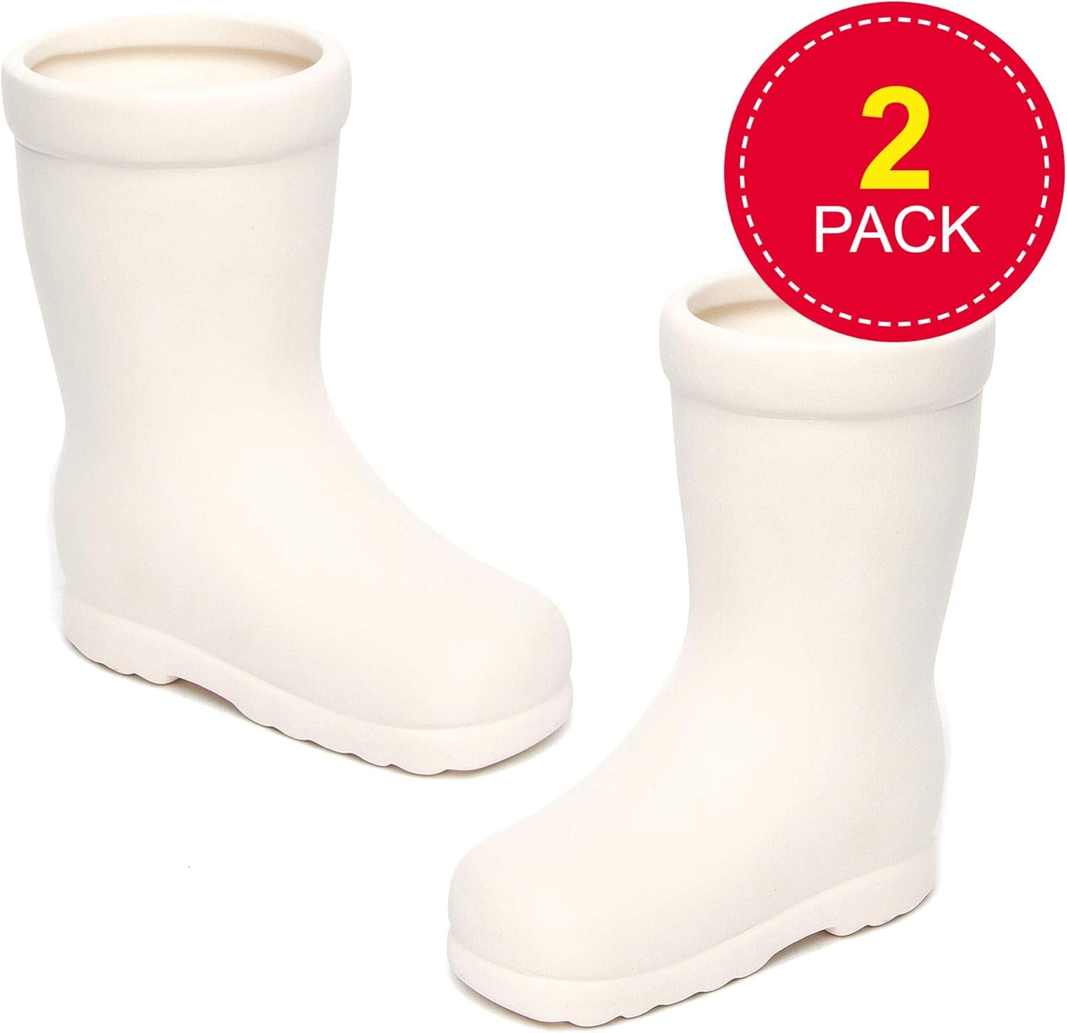 Baker Ross 'Wellies' keramiske gryder til børn (2 pakke)