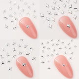120 stk Guld-Sølv Stjerne Nail Charms Star Y2K Nails Metal Star Nail Charms Blandede størrelser Negleskruer Star Nail Design Nail Art 3D Star Charms Negledekoration Negle Charms Negletilbehør