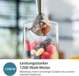 Philips 5000-Serie Stabmixer - 1200W Leistung. Promix-teknologi. Led Geschwindigkeitsanzeiger. Stufenlose Geschwindigkeitseinstellung. Kompakt design. Leicht Zu Reinigen. Schwarz (HR2681/00) Køkken Naty Shop