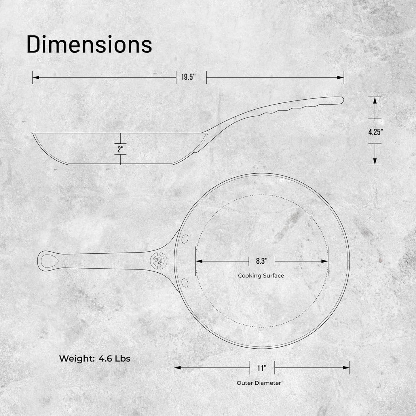 MINERAL B PRO stegepande Fremstillet af stål Gryder og pander Naty Shop