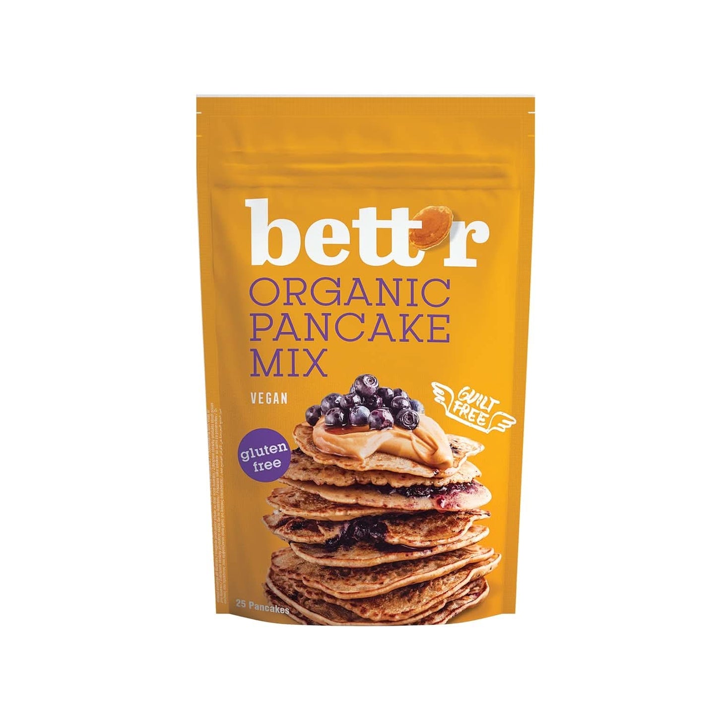 Bett'R Pancake Mix, økologisk, vegansk og glutenfri bageblanding, 6 x 400 gram Kitchen Naty Shop