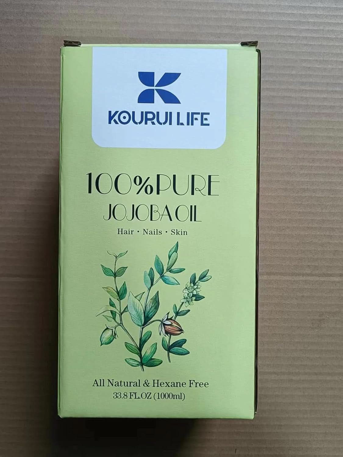 Økologisk jojobaolie 1 liter, 100% ren Kosmetik og Skønhed Naty Shop