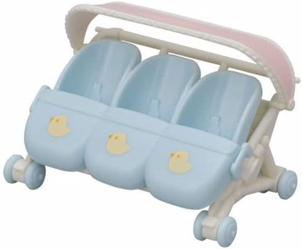 Sylvanian Families L5533 Triplets Klapvogn - Dukkehus Legesæt Naty Shop Dukker
