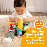 Lamaze babylegetøj "Freddie the Firefly" Clip & Go, højkvalitetslegetøj til småbørn, grebsvedhæng for at styrke forholdet mellem forældre og barn, fra 0 måneder, flere farver Bebe Toys Naty Shop