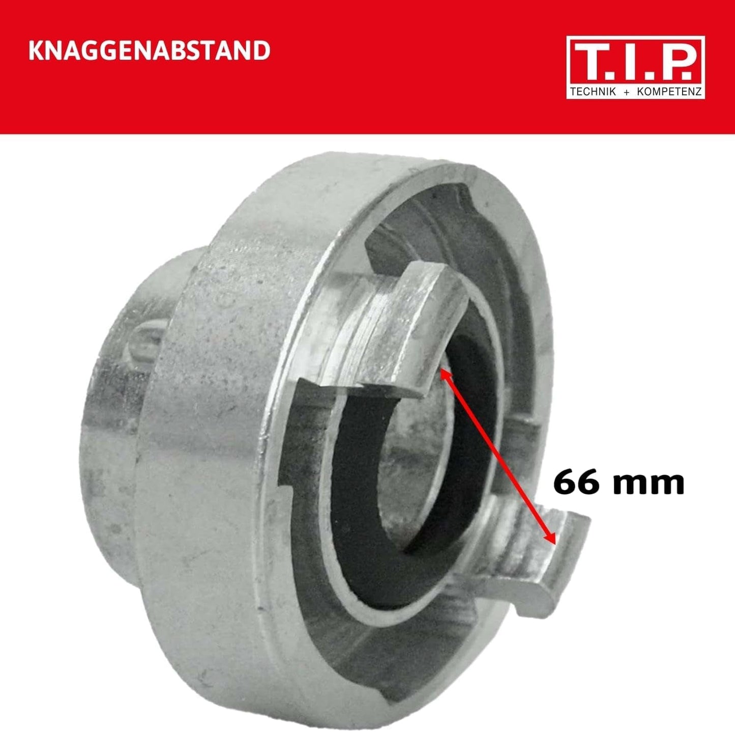 Storz TYPE C 52 kobling, 2" indvendigt gevind, til rør og fittings med nitril O-ring til suge- og trykindsatser, lavet af aluminium, 31092