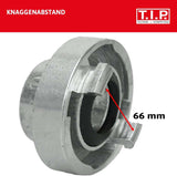 Storz TYPE C 52 kobling, 2" indvendigt gevind, til rør og fittings med nitril O-ring til suge- og trykindsatser, lavet af aluminium, 31092