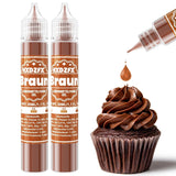 Gel madfarve - HXDZFX 2×30 ml, sukkerfri madfarve, højkoncentreret, til dekoration af kager, hvid fondant, makroner, småkager, bagning, påskeæg, slim (drue lilla)