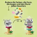 LEGO Classic Creative Animals, æske med farverige klodser, bygge klodsdyrsfigurer som hund, kat, kanin, hamster og fugl, byggelegetøj til drenge og piger fra 5 år 11034 Byggesæt Besuche den LEGO-Store