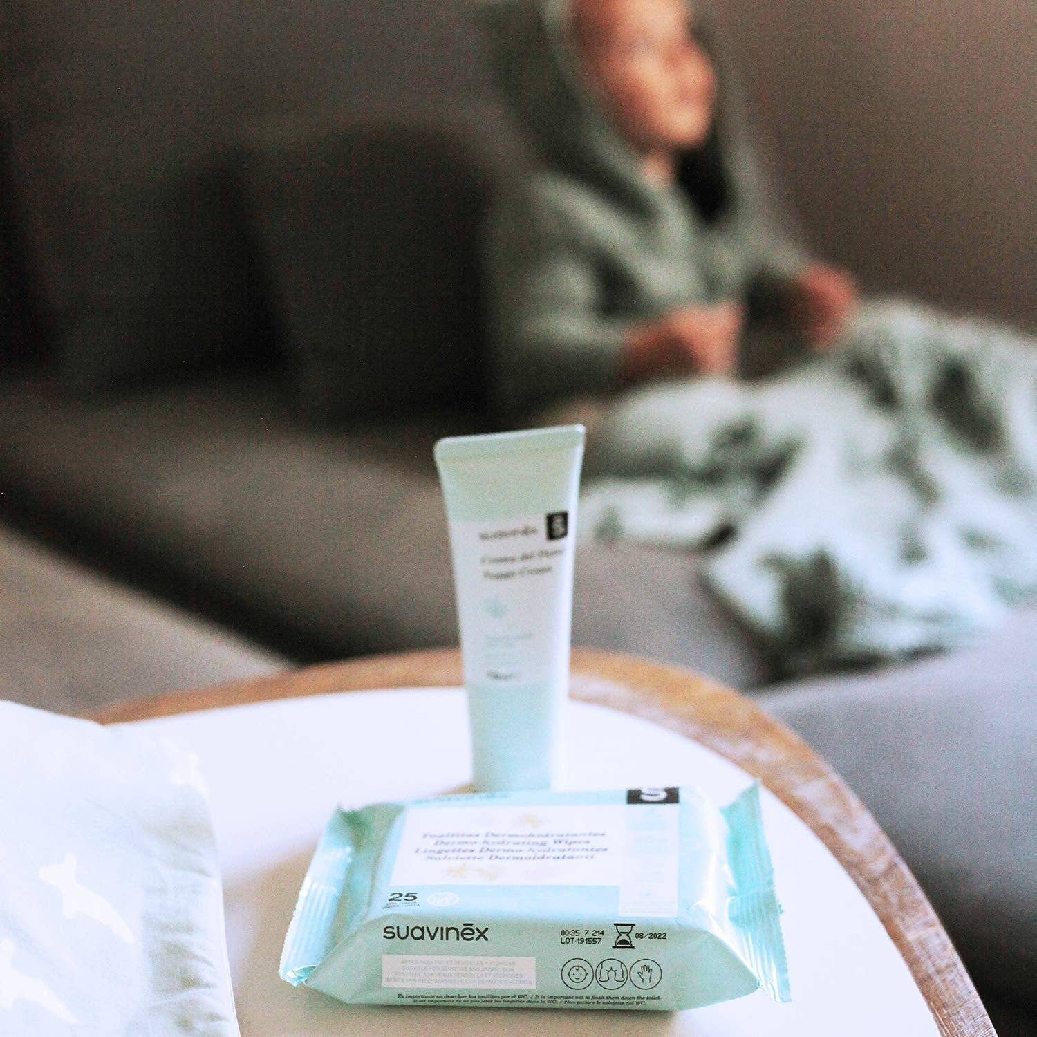 Suavinex Baby vådservietter 60 stykker Velegnet til atopisk hud 96 % naturlige ingredienser