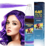 Hårsprayfarve - 30 ml grøn midlertidig hårfarvespray, naturlig hårfarve midlertidig hårfarvespray, vaskbar hårfarve til fest Cosplay Halloween (grøn) Naty Shop Violet hårfarve