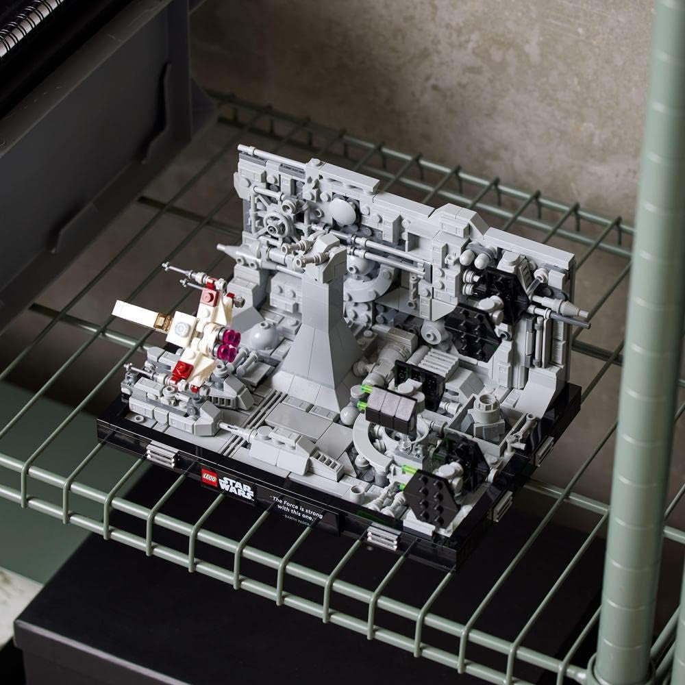 LEGO 75329 Star Wars Death Star Trench Run Diorama Sæt, Luke Skywalkers X-Wing Voksen Model Kit, A New Hope Fan Merchandise, Værelsesdekoration, Gavebyggesæt Besuche den LEGO-Store