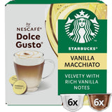 STARBUCKS Vanilla Macchiato af Nescafé Dolce Gusto Kaffeekapseln 6 x 12 (72 Kapseln)