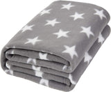 DREAMSCENE behageligt tæppe fluffy tæppe fleece tæppe - stue tæppe varmt vinter blødt, sofa tæppe, sofa tæppe, kramme tæppe børn, stue & kramme tæpper 120X150Cm, sofa plaid tæppe grå stjerner Senge og tæpper Besuche den DREAMSCENE-Store Grå-sølv 15020 Cm