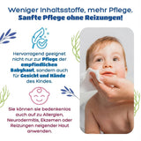 Kindii Water Care Wet Wipes - Aqua Baby Wipes - 100% viskose, 99,9% vand, grapefrugtekstrakt, tørklæde størrelse 150x200, 100% biologisk nedbrydeligt, plastikfri, renseservietter til følsom hud