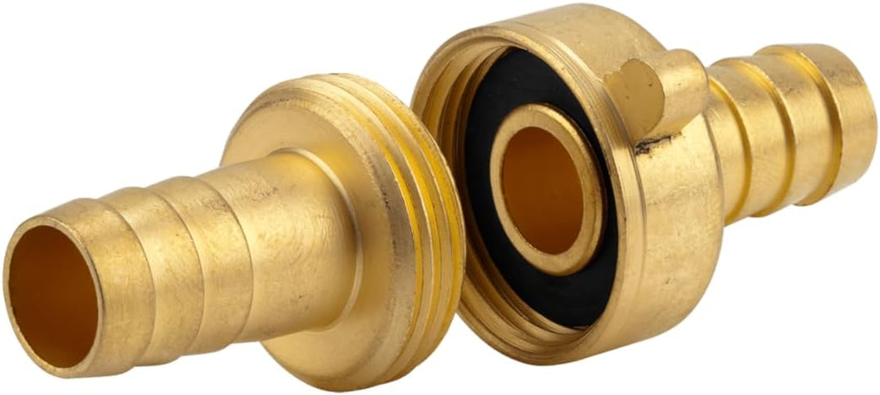 Gardena messing slangefitting, 3 dele: Slangeforlænger fitting, 26,5 mm (G 3/4 tomme) gevind, til 13 mm (1/2 tomme) slanger (7151-20)