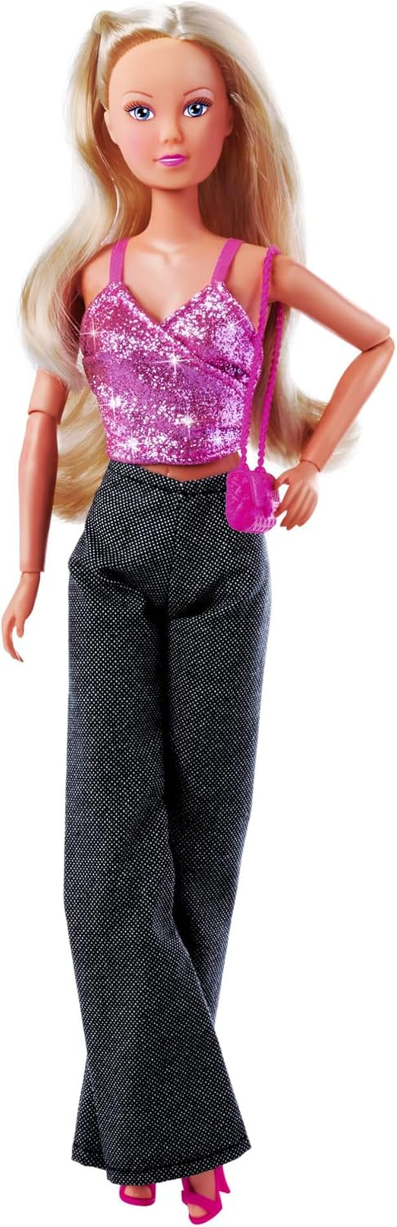 Simba Steffi Love Jeans & Glitter Matching 2 Ways ONE Vare inkluderet Glittertop med jeans og modetilbehør til 29 cm dukker Dukke Ikke inkluderet Alders 3+