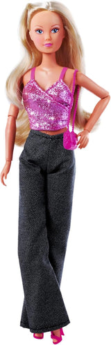 Simba Steffi Love Jeans & Glitter Matching 2 Ways ONE Vare inkluderet Glittertop med jeans og modetilbehør til 29 cm dukker Dukke Ikke inkluderet Alders 3+