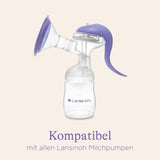 Lansinoh Muttermilchflaschen, 4 X 160 Ml - Zur Sicheren Muttermilch Austellungen - Neues Kompaktes Design Für Verbesserte Stabilität - Mit Stapelbarem Deckel Tilbehør Mad og amning Bebe Naty Shop