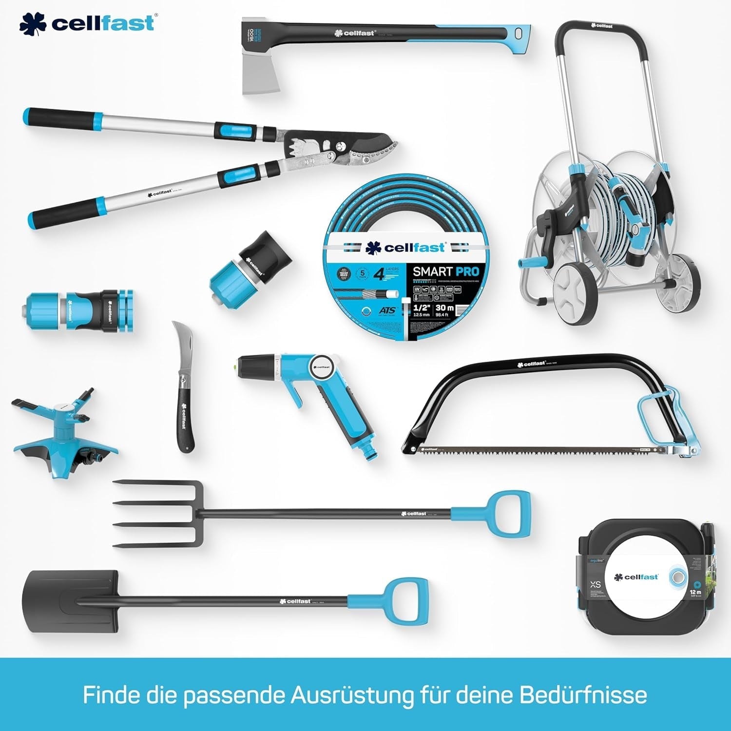 CELLFAST Rengøringssprøjte Rengøringslanser Havesprinkler Plænesprinkler Blomster Planter Safetouch ENERGO system