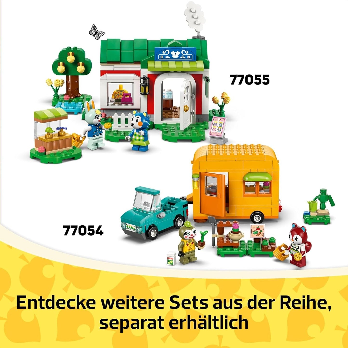 LEGO Animal Crossing Stargazing med Eufemia, Byggesæt til børn, Fantasifuldt Rollespil Videospilsæt, Legetøj til 6-årige piger og drenge, Figurdyrelegetøj 77053 Byggesæt Besuche den LEGO-Store