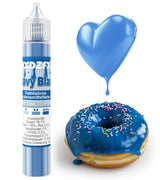 Fedtopløselig madfarve - 30 ml koncentreret oliebaseret madfarve til chokolade madfarvesæt til kagedekoration, fondant, smørcreme, bagning, håndværk (marineblå)