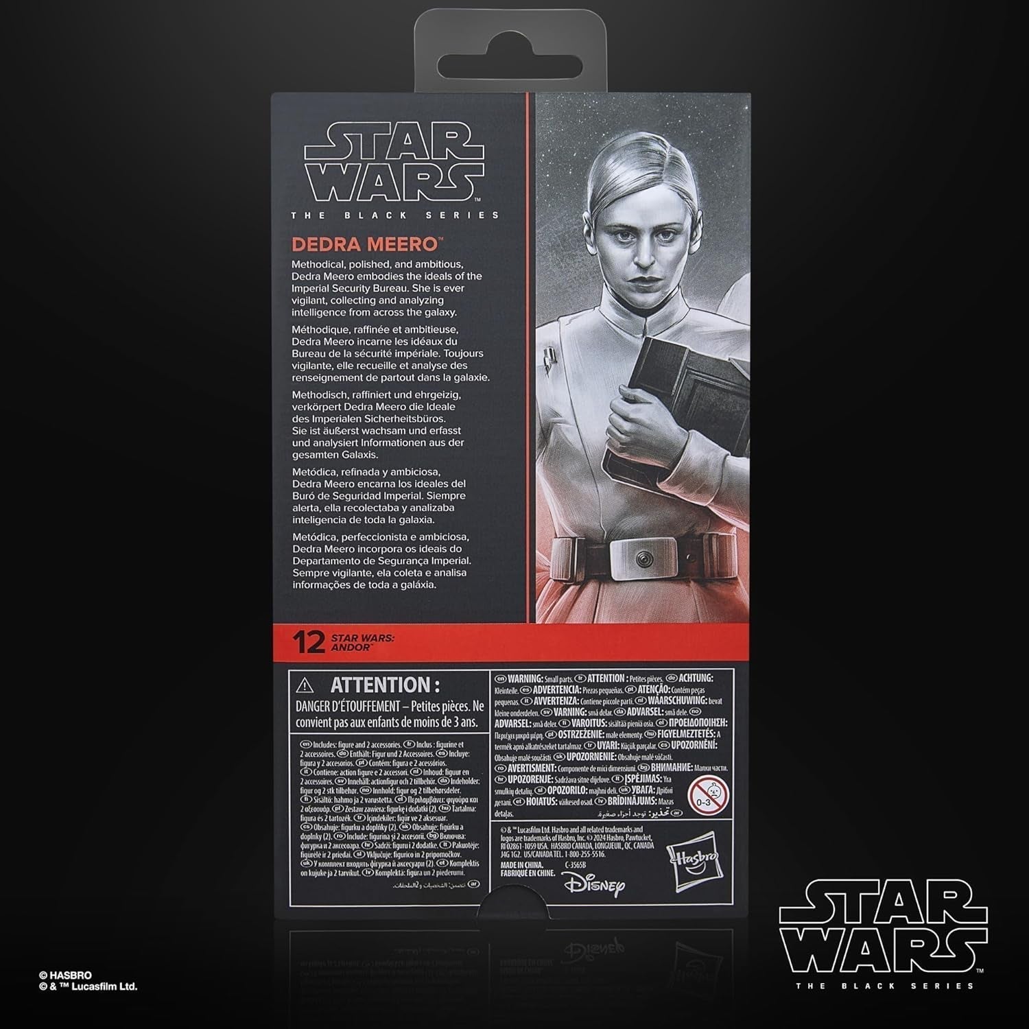Star Wars Black Series Dedra Meero Andor samlerfigur, 15 cm actionfigurer Naty Shop