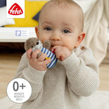 Fehn mini rangle odder - mini gribelegetøj til at rasle, famle og lege med et blødt og nuttet stofdyr - en loyal følgesvend til babyer og småbørn i alderen 0+ måneder Babylegetøj Naty Shop