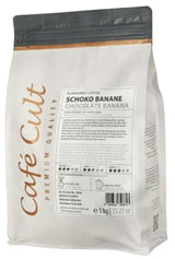® Kaffe med chokolade og bananer i en 1 kg pose, med smag af hele bønne
