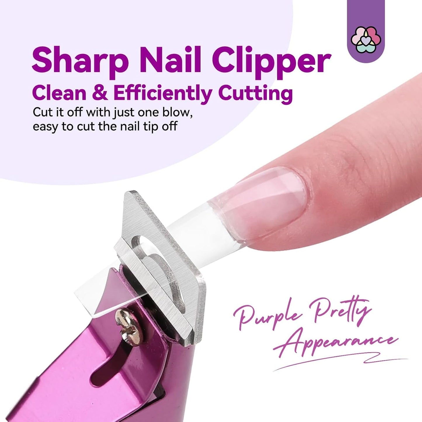 Saviland negle manicure cutter med 15 magneter, gel negle negle trimmer manicure negle cutter til kunstige negle Gel negle Akryl negle kunstige negle (rød rød)