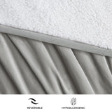 UGG 01465 Bliss Sherpa-tæppe Fuldt vendbart til sofa eller seng Kan maskinvaskes Nem pleje Blødt plys overdimensionerede luksustæpper 178 X 127 cm Seal Naty Shop Dyner og dyner