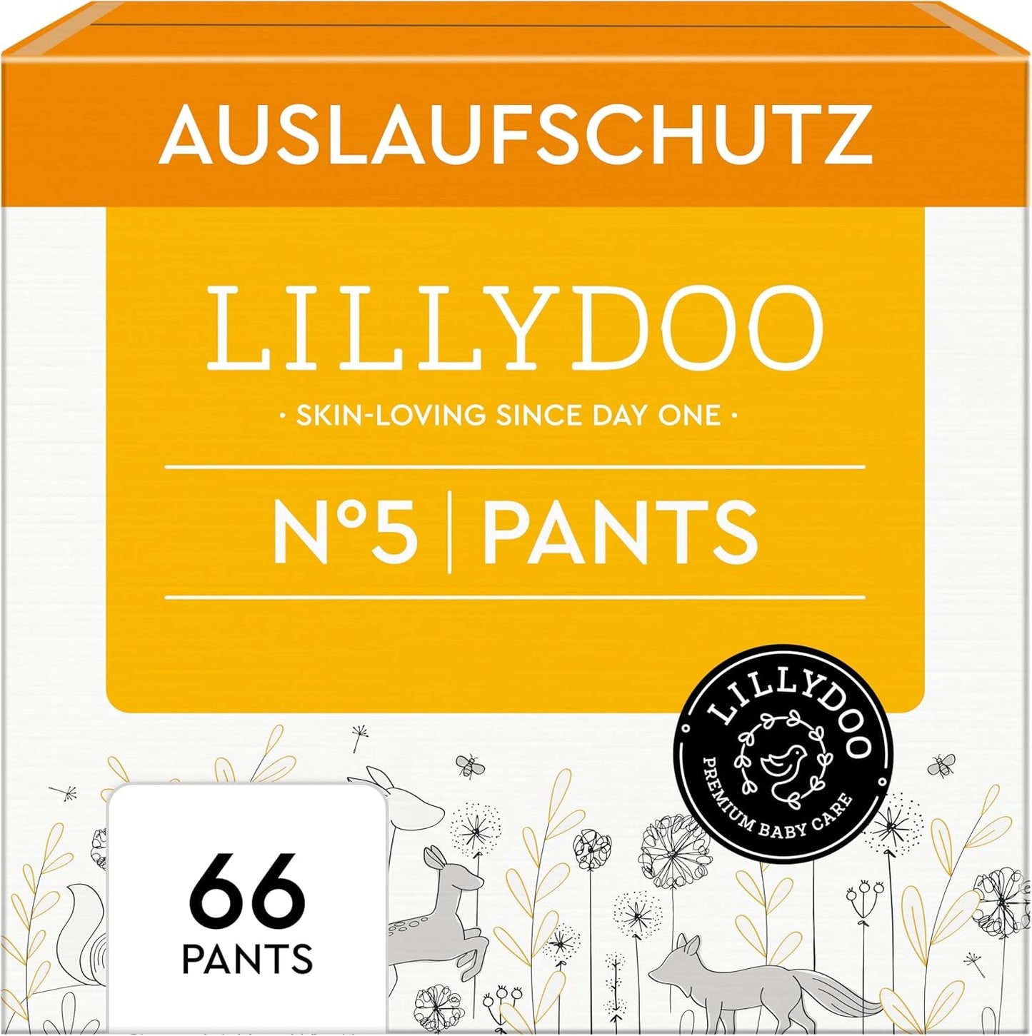 LILLYDOO Hudvenlige Bukser Størrelse 5 (12-17 kg) Månedlig æske (105 stk.)