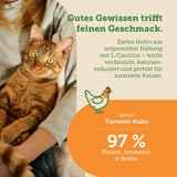 MERA Cats Nature Wet Sterilized/Light Chicken Food 12x85g | Til steriliserede/kastrerede katte | Sukker- og kornfri | Fedtfattig vådfoder med højt indhold af kød