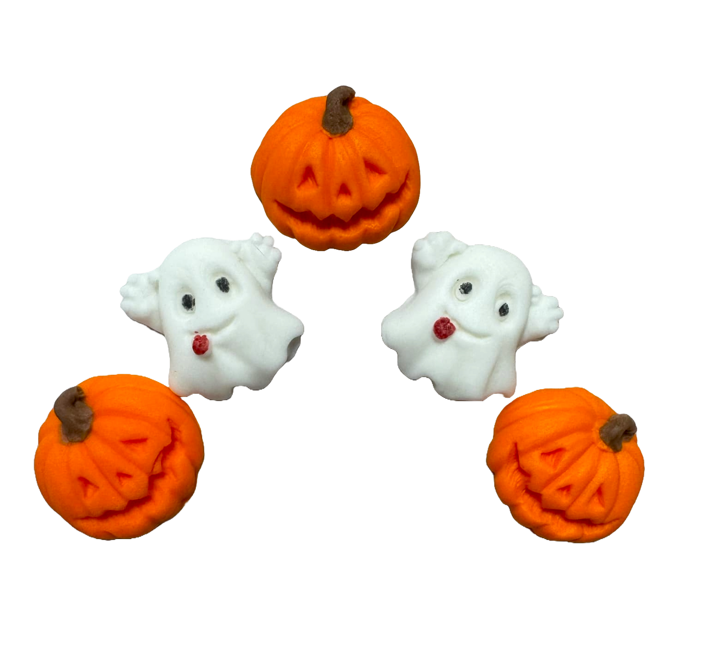 Sæt med 5 spiselige sukkerpynt, Autumn Sugar Paste Decorations Naty Shop