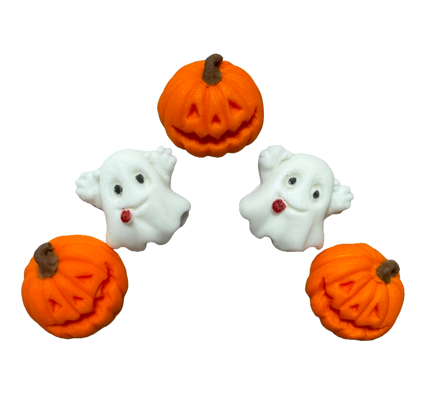 Sæt med 5 spiselige sukkerpynt, Autumn Sugar Paste Decorations Naty Shop