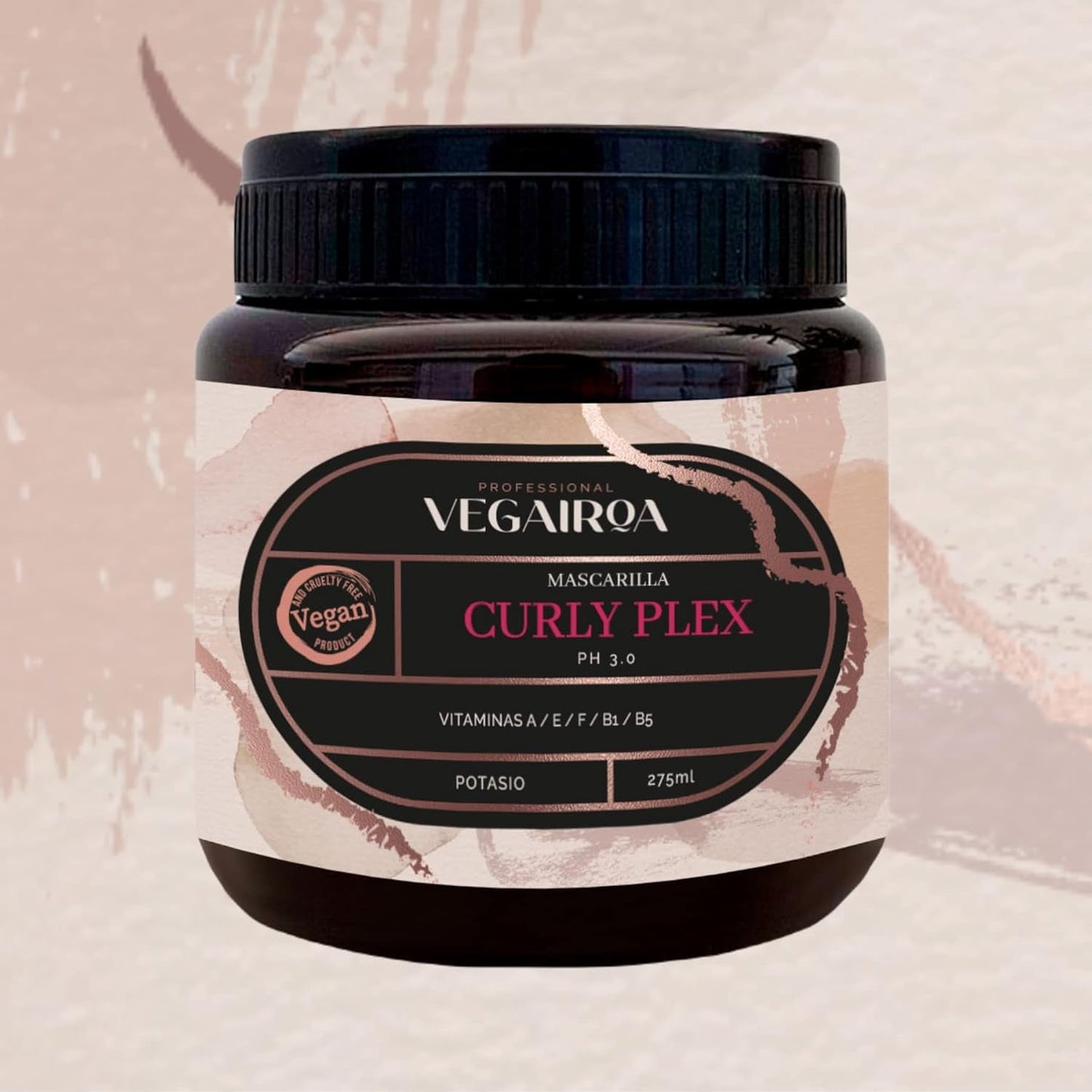 VEGAIROA - Curly Plex Mask - Maske til definerede krøller uden krus - Dyb fugtgivende pleje - Til krøllet eller bølget hår - Professionelt vegansk frisørprodukt - 300ml Naty Shop Hair Mask
