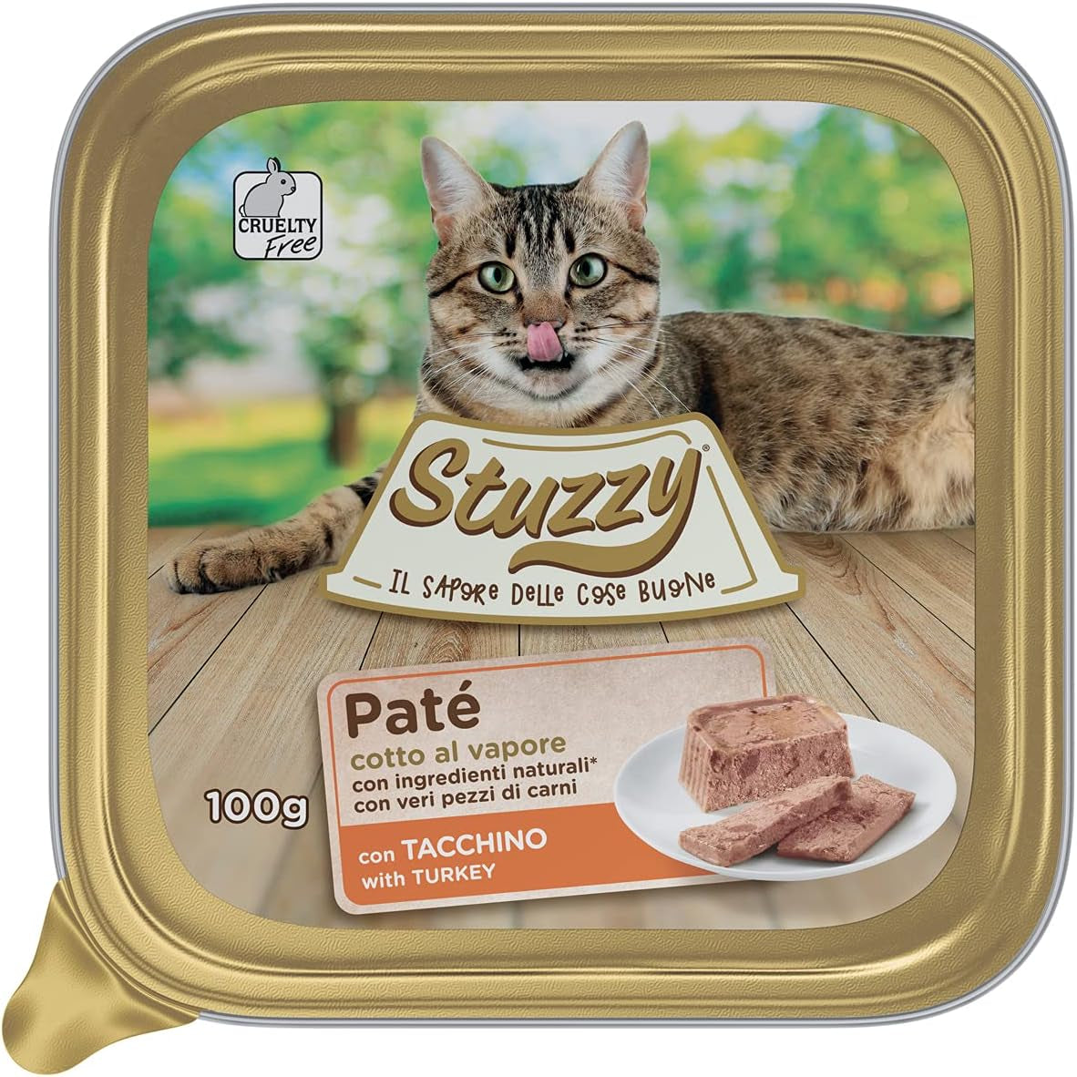 Mister Nassfutter für ausgewachsene Katzen, Tyrkiet, Line Pastete und Fleisch i Stücken, i alt 3,2 kg (32 Becher x 100 g)