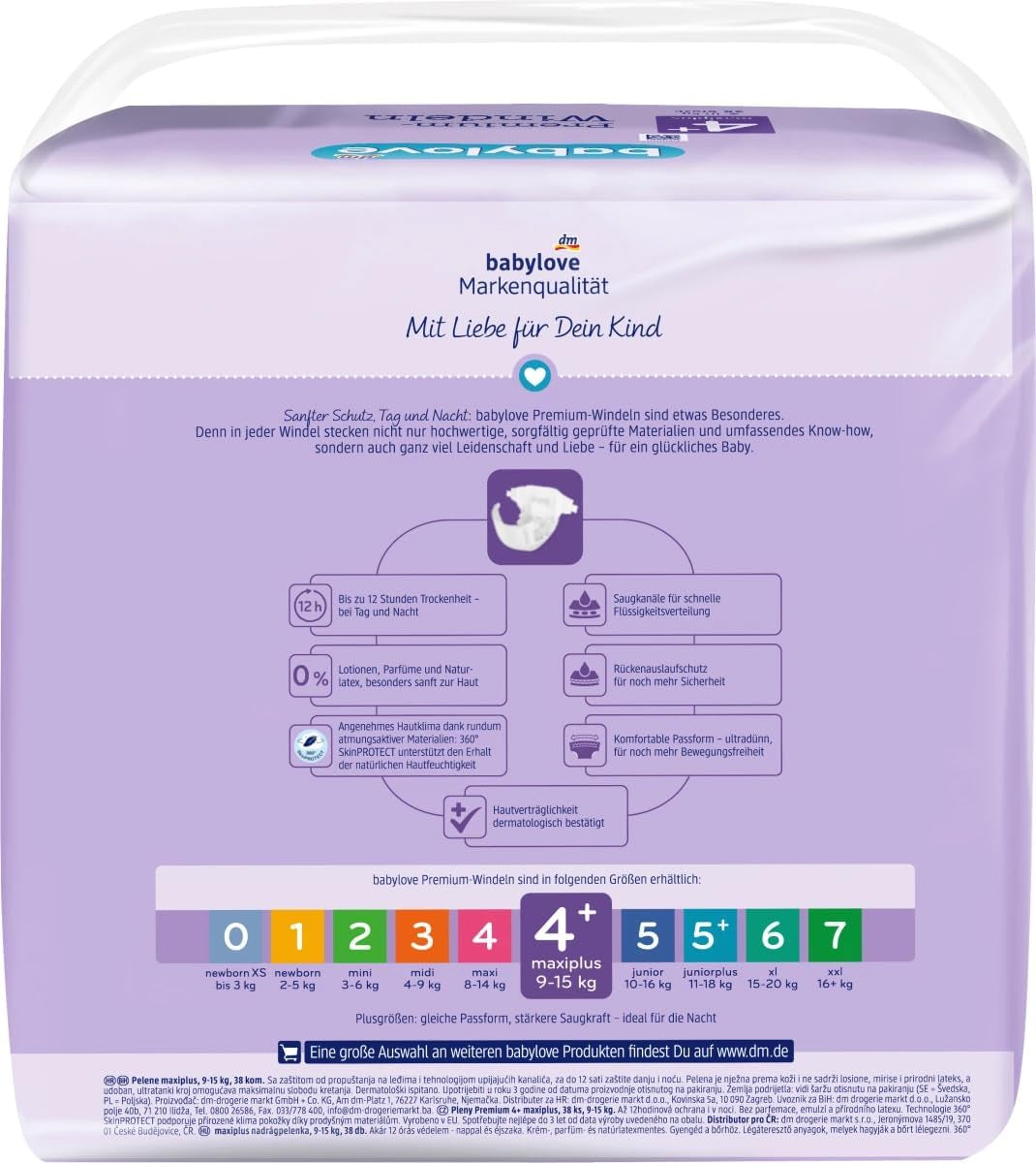 Premium bleer str. 4+, maxi plus 9-20 kg, 1 x 38 stk