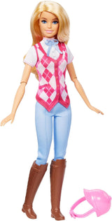 Barbie Malibu dukke og tilbehør fra Barbie Mysteries: The Secret Horse Adventure, inklusive modedukke, aftageligt ridetøj og hjelm, HXJ38
