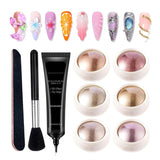 GZSY Nail Art Strasssteine ​​Nagel Perlen Weiß 12Raster Nagel Charms Nageldesign Tilbehør Perle Nail Art