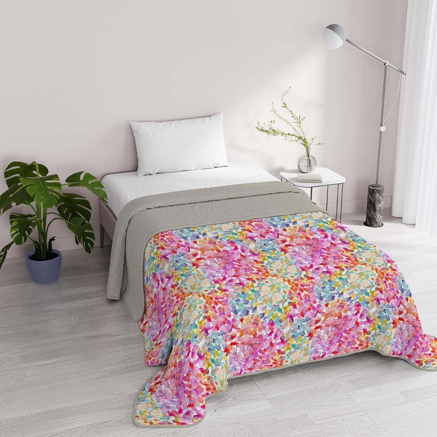 Fantasy italiensk sengetøj Microfiber Sommer 1,5 Senge Murrine dyner & dyner Naty Shop Spring 1 Posto E Mezzo