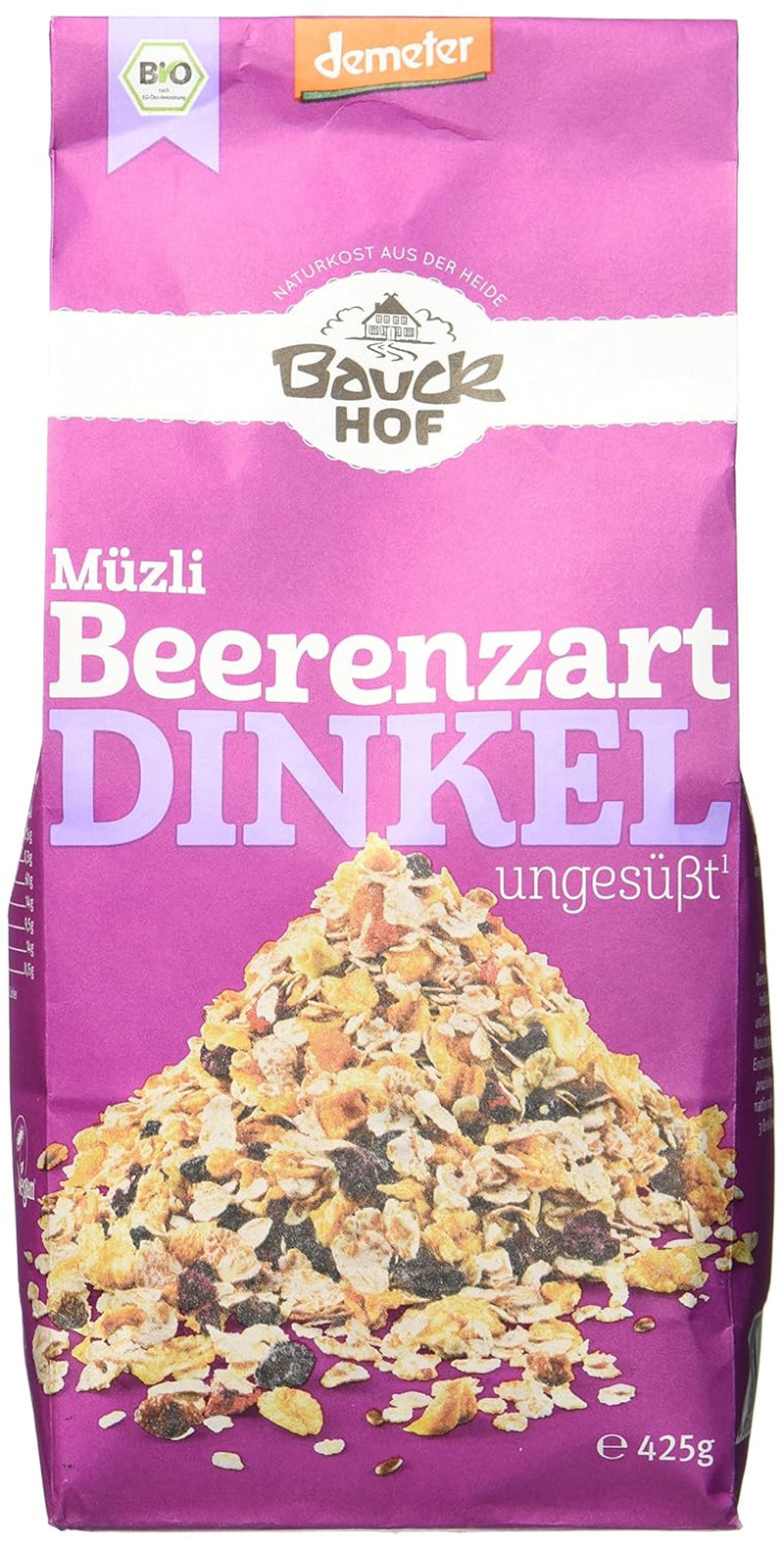 Hof speltbærsmag mysli, usødet, 425 g